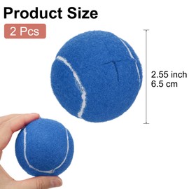 sourcing map 2 Pcs Precut Walkers Tennis Balls, Universal Precut Glide Ball Walkers Accessories Glides for Furniture Legs and Floor Protection, Dark Blue