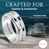 Talexia 8mm Cubic Zirconia Ring for Men – Stylish CZ