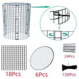 6 Pack Plant Protector from Animals, 12'' Dia x 12'' H Metal Plant Cages to Keep Animals Out, Garden Protection from Rabbits Chickens Ducks, Bunny Barricades for Garden Flowers Vegetables (Small)