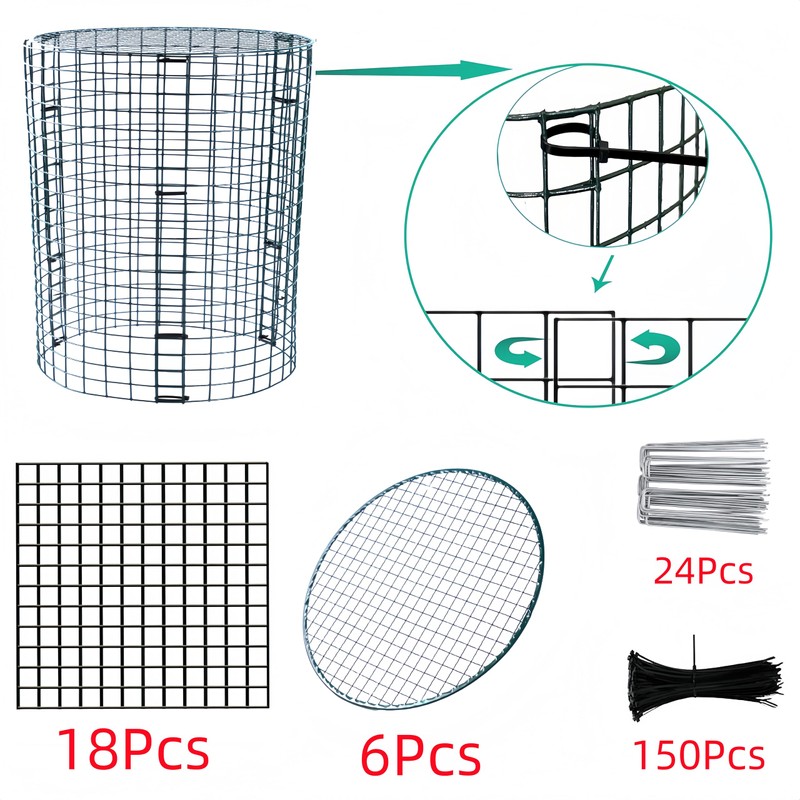 6 Pack Plant Protector from Animals, 12'' Dia x 12''