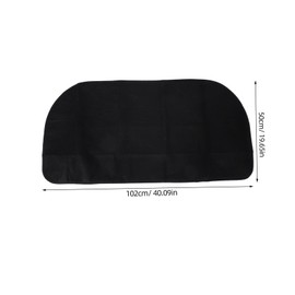 FUNOMOCYA Fireproof Half Fireplace Rug Mat Stylish Floor Protector for Use Safe and Reliable Fireproof Floor Mat for Stove and Fire Pit