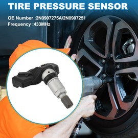 A ABSOPRO Tire Pressure Sensor No.2N0907275A/2N0907251 Tire Pressure Monitoring Sensor for Volkswagen Transporter 2018-2022