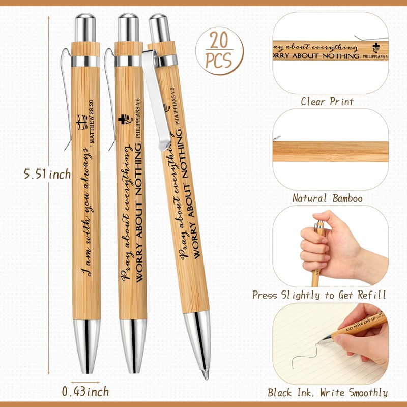 Fuutreo 40 Pcs Christian Gift Bible Verse Prayer Journals Bible