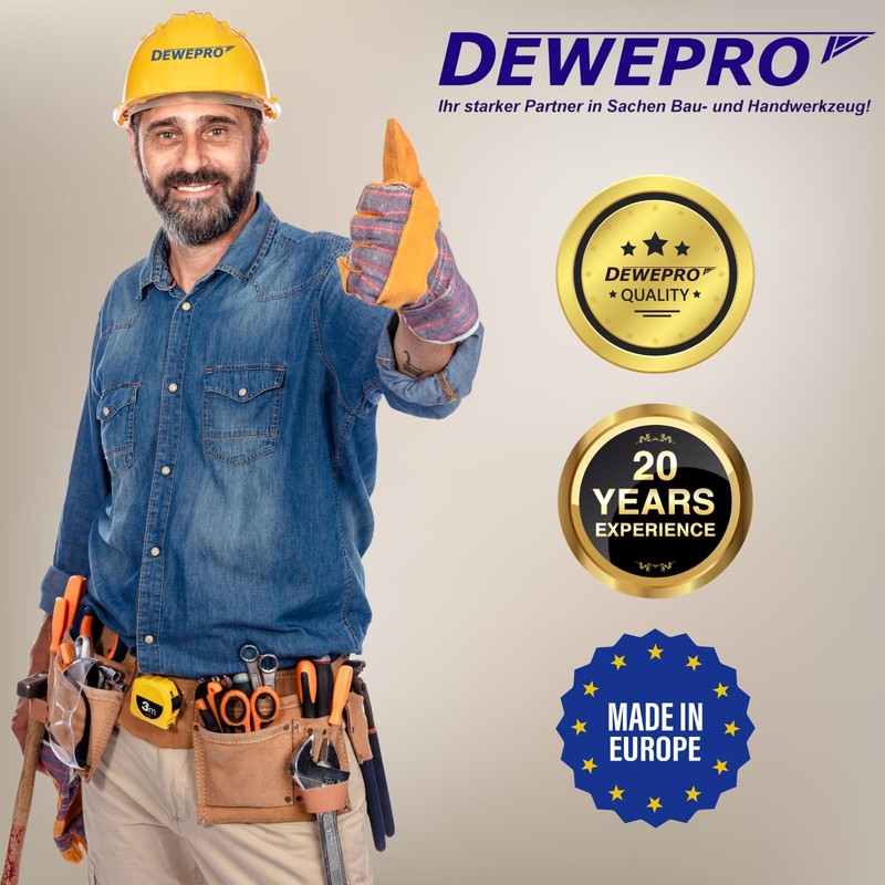 DEWEPRO® Flat Paint Brush Set of 5 – Flat Varnishing
