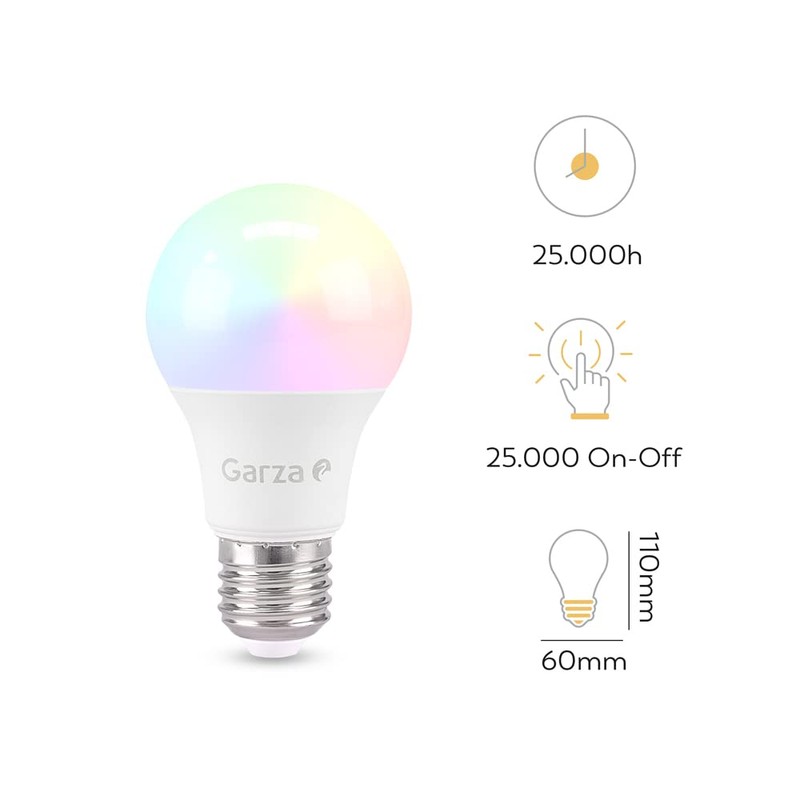 GZ LED STD RGB 9W E27 240º 810LM 27K Box