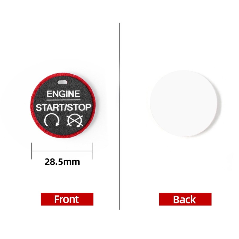 BETTERHUMZ Engine Start Stop Button Trim Sticker for Mustang 2015