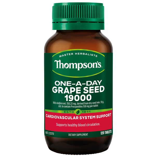 Thompson's Grape Seed 19,000 One-a-Day Tablets 120