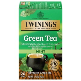 Twinings 3 Pack - Twinings Green Tea with Mint Tea Bags - 20 Count