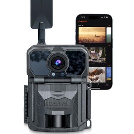 Cellular Trail Camera- 32MP True 2K HD Live Streaming Hunting Game Camera Premium with No Glow Night Vision,Auto-Connect Nationwide Coverage 4G LTE-100' Range 0.2s Trigger Motion Activated Trail Cam