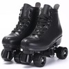 SCUNT Skates Women's Men's High Top Black PU Leather Skates
