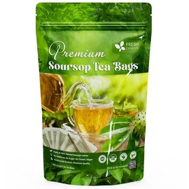 Soursop Leaves Tea bags, Dried Soursop Leaves, Soursop Leaf Powder, Guanabana Leaves Tea, Hoja Guanabana Tea - Size: 40 Tea Bags