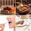 2 Pcs Titanium Alloy Reusable Toothpick, Metal Toothpick for Camping