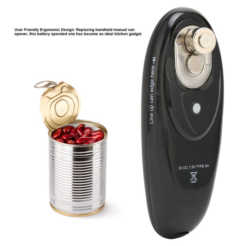 Electric Can Opener, Automatic Can Opener, No Sharp Edges, Can