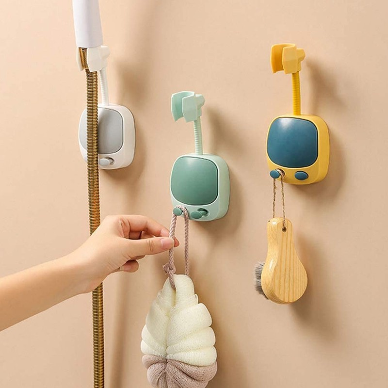 2 PCS Shower Head Holder, Upgrade Universal 360 Degree Adjustable