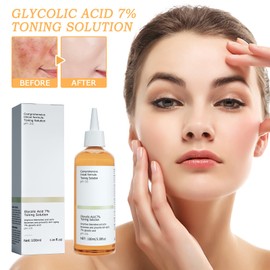 Glycolic 7% Acid Toner, 100ml Glycolic Acid Toning Resurfacing Solution Für Hautunreinheiten Und Akne,Glykolsäure Peeling 7% Glykolsäure 7% Toning Solution Toner Suitable For Combination And Oily Skin