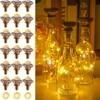 Tuanse 18 Pcs Solar Bottle Lights, 20 LEDs Waterproof Copper