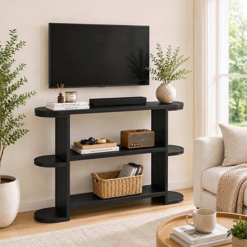 Gewudraw 39” Console Table with Storage, 3 Tier Entryway Table