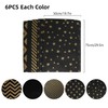 30 Sheets 50× 75cm Black and Gold Tissue Paper, 5