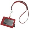Ethical Leather Sovani Card Holder ID Case Holder Red, red