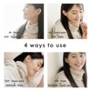 Milieu Women's Neck Warmer, 100% Silk, Made in Japan, Thin,