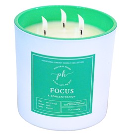 Podaras Home Luxury Candle for Focus & Concentration, Manifesting Vibrational Energy Candle, 100% Essential Oil, Soy Wax, 400g, 60 hrs of Burn time