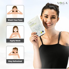 Yogasuper Skin Brightening Hyaluronic Facial Sheet Masks - Deeply Effective Plum Skin Cloth Mask with Hyaluronic Acid, Pack of 7