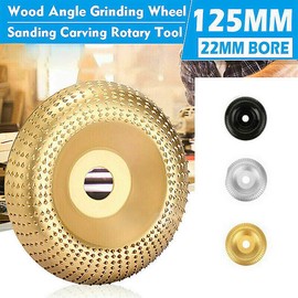 OrangeClub Angle Grinder Disc, Sanding Disc Carving Tool, Fast, Coarse Sanding of Wood and Wood Materials, Wood Rasp for Angle Grinder, Rasp Disc Diameter 125 mm (Silver)