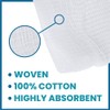 Oasis Gauze Sponges, 100% Cotton, Woven Non-Sterile Gauze (Pack of