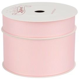 Zofrud 2 Rolls Lt. Pink Grosgrain Ribbon Pack 5/8"x 10Yds and 1-1/2" x 10 Yds, 20 Yards Total - Ideal for Sewing, Gift Wrapping, Crafts and Wedding Decoration
