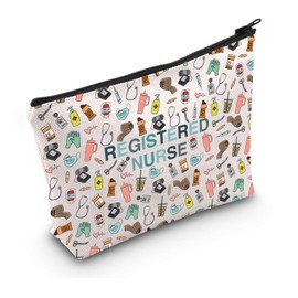 Registered Nurse Gift Nursing Graduation Gift RN Nursing Work Gift Zipper Pouch Makeup Bag (Registered Nurse Bag CA)