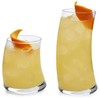 Libbey Swerve Drinking Glasses Set of 16, Chip-Resistant Tumbler and