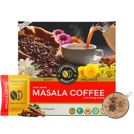 COFFEECURRY Masala Coffee Premix (30 Sachets - 1 Month Pack) – A Flavorful Blend of Spices and Premium Coffee | Instant Coffee Premix