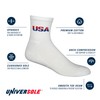 UniverSole USA Mens Crew Patriotic Athletic Socks 1 pack