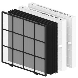 FMDZFL Washable Pre-Filter Kit for Coway Airmega AP-1512HH/200M Air Purifier, Includes Reusable Pre-Filter, 2 HEPA & 4 Carbon Filters, Compared to Part #3304899