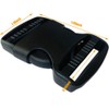 SHUYUNGE 8Pcs 40mm/1.5 Inch Quick Side Release Buckle Black Plastic