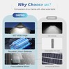 OKPRO Solar Lights for Outside- S192HJ 6000K LED Dusk to
