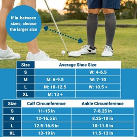 OrthoSleeve Medical Grade Compression Socks for Men & Women 15-20 mmHg (Black Polka Dot, Medium)