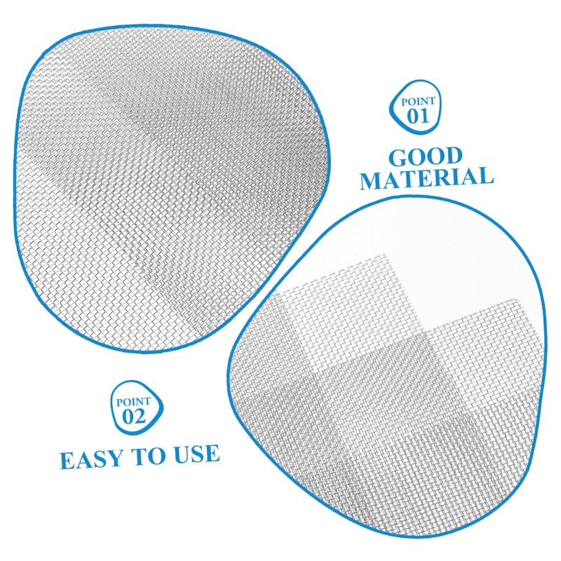 Operitacx 6Pcs Stainless Steel Wire Mesh Garden Barrier Netting Rust
