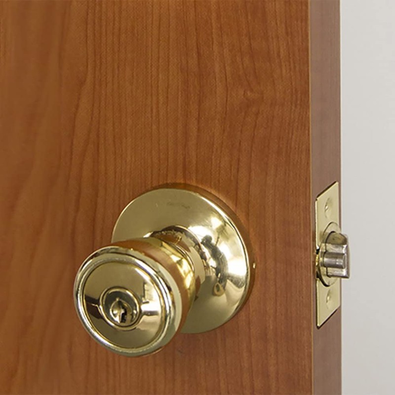 Design House 728832 Gateway Terrace Double Entry Combo, Polished Brass