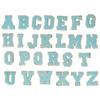 26 Pcs Iron On Letters A to Z Blue Letters