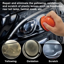 LOCBONDSO Headlight Restoration Kit, Headlight Cleaner and Protective Wipes, 3 Easy Steps Restore Clarity of Yellowed, Hazed, Dull Headlight Lenses