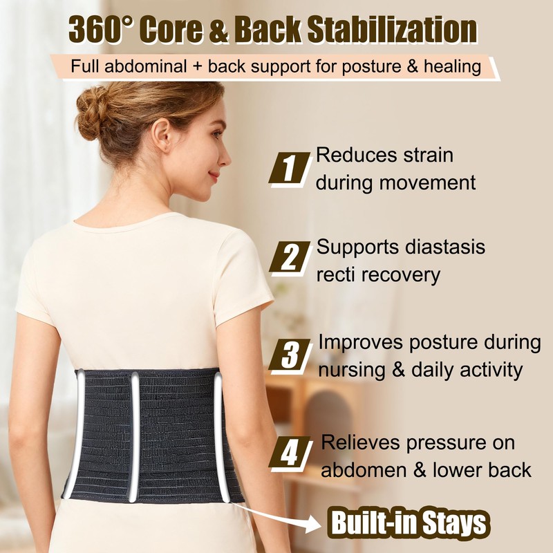 Reian Belly Band, Postpartum Essentials for Natural and C-Section Recovery,