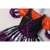 Making Believe Girls Funky Orange, Black and Purple Striped Witch