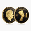 The Mysteries of Ancient Egypt Nefertiti Gold Plated Coin Solomon