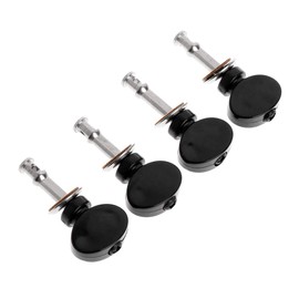 JAGTRADE 4 Pcs Ukulele Strings Tuning Pegs Pin Machines Tuners Friction Ukelele New, 4.3cm X 2cm, Black