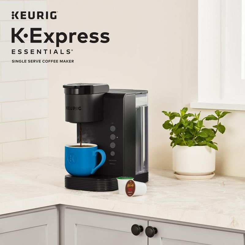 Keurig K-Express Essentials Single Serve K-Cup Pod Coffee Maker, Black/Navy/Red