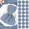 24 Pack Dusty Blue Cheesecloth Napkins 20"x20" Rustic Gauze Napkin