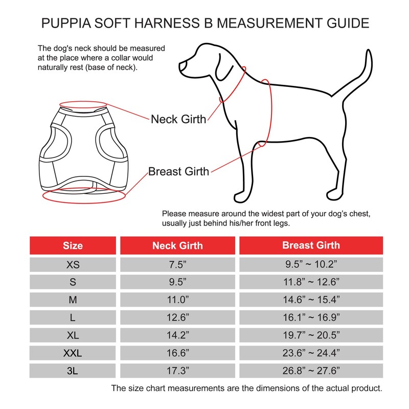 Puppia Soft Vest Dog Harness Step-in Padded Mesh No Choke