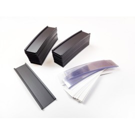 20 Magnetic Label Holders 40 x 150mm Pre-Cut C Profile
