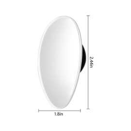 Mandark Car Blind Spot Mirror, Oval Wide Angle Frameless HD Glass Convex Automotive Side Rear View Mirror with Adjustable Stick, Car Exterior Accessories, Universal for RV, SUV, Truck